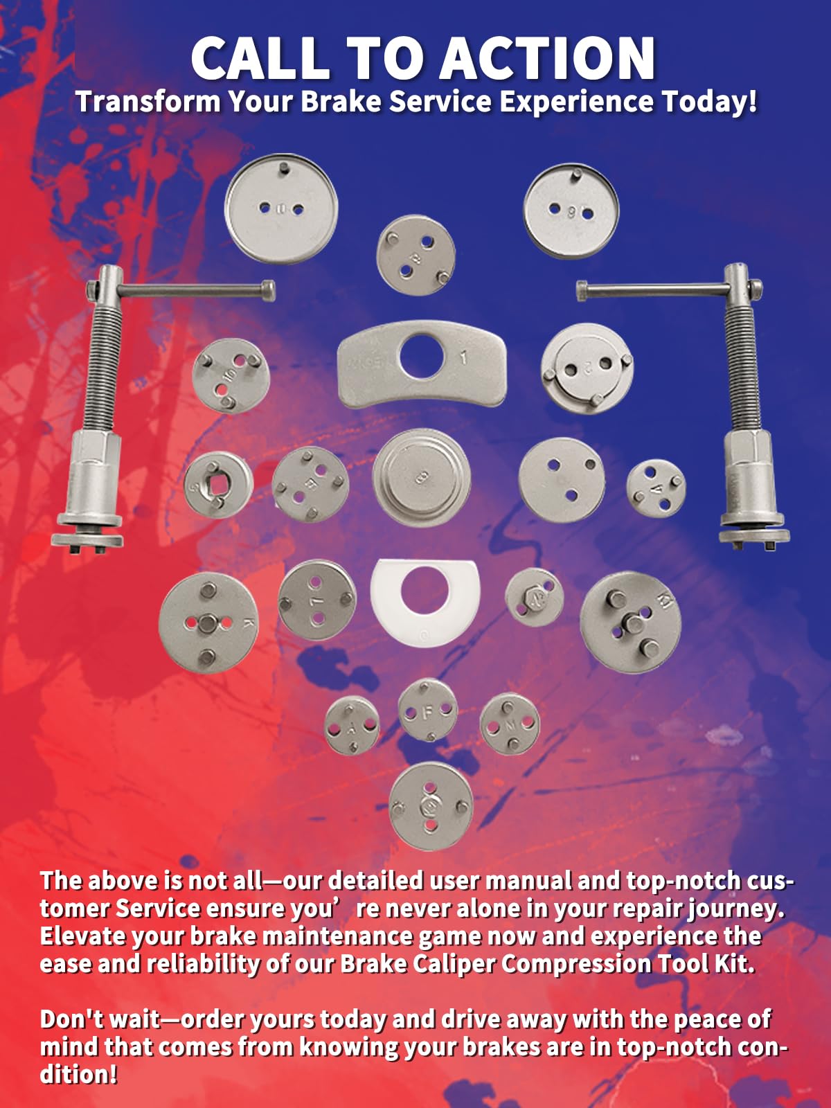 Heavy Duty Disc Brake Caliper Compression Tool N599