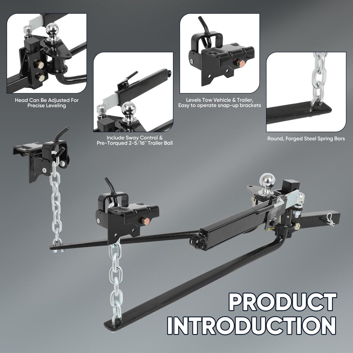 Weight Distribution Hitch with Sway Control 14000lbs 2-in Shank R3409