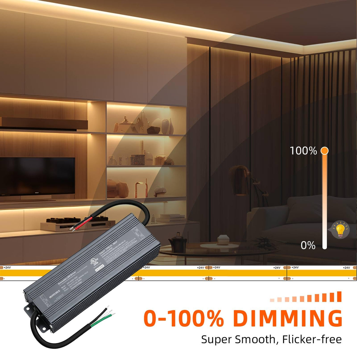 200W Triac Dimmable LED Driver Power Supply Q12547