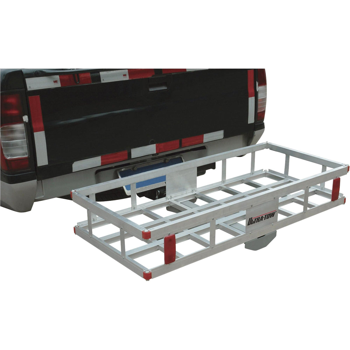 Aluminum Hitch Cargo Carrier 500-Lb Capacity Silver U8049