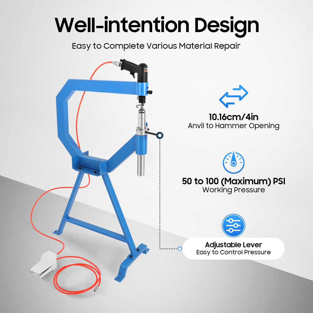 Pneumatic Planishing Hammer with 3 Anvils M67360