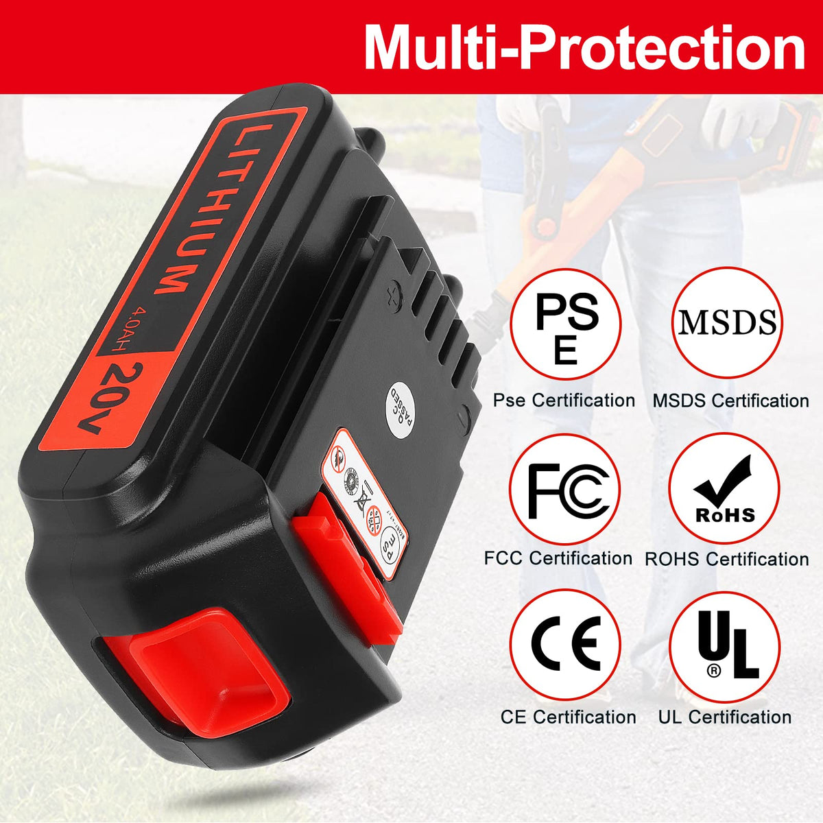 20v 4.0ah Lithium Battery 2 Pack M388822