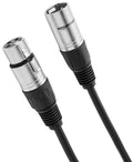 2-Pack 15 Foot Black XLR Microphone Cable B285