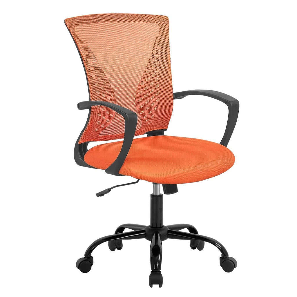 Orange Ergonomic Office Chair with Lumbar Support Armrest C6667