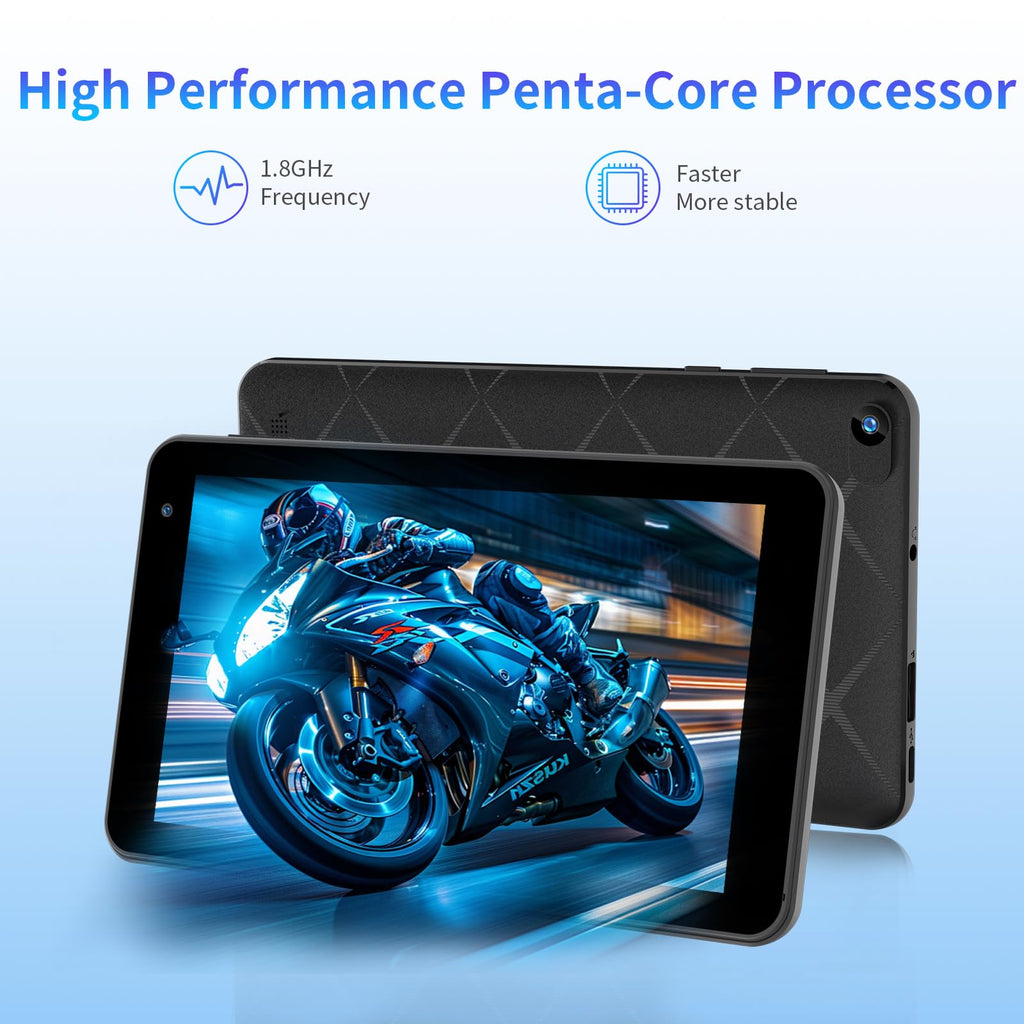 Android 15 Tablet 7 inch 3GB+5GB RAM 32GB ROM 5-Core 3500mAh with Case Q55770