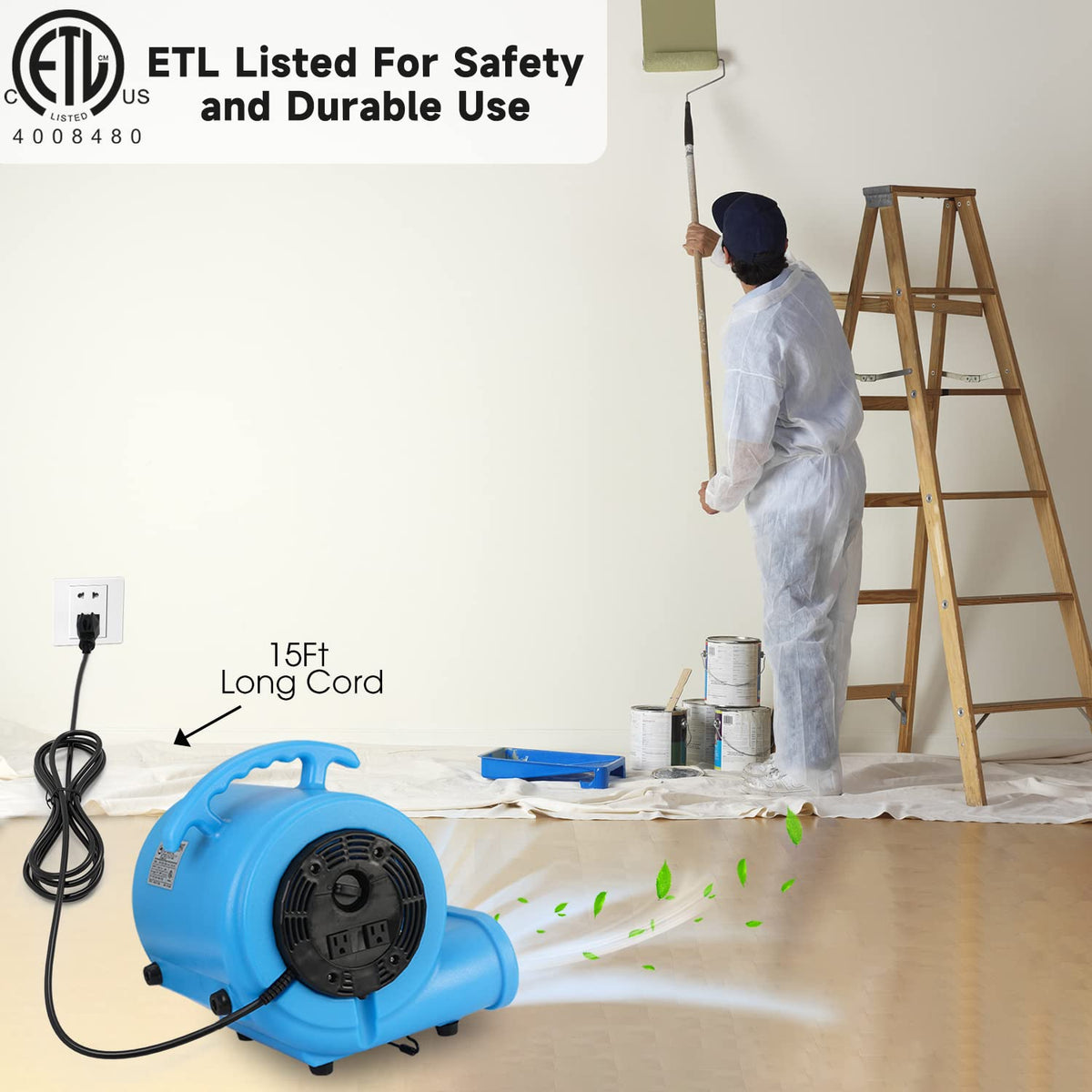 1/2 HP Carpet Dryer Air Blower Fan M8641