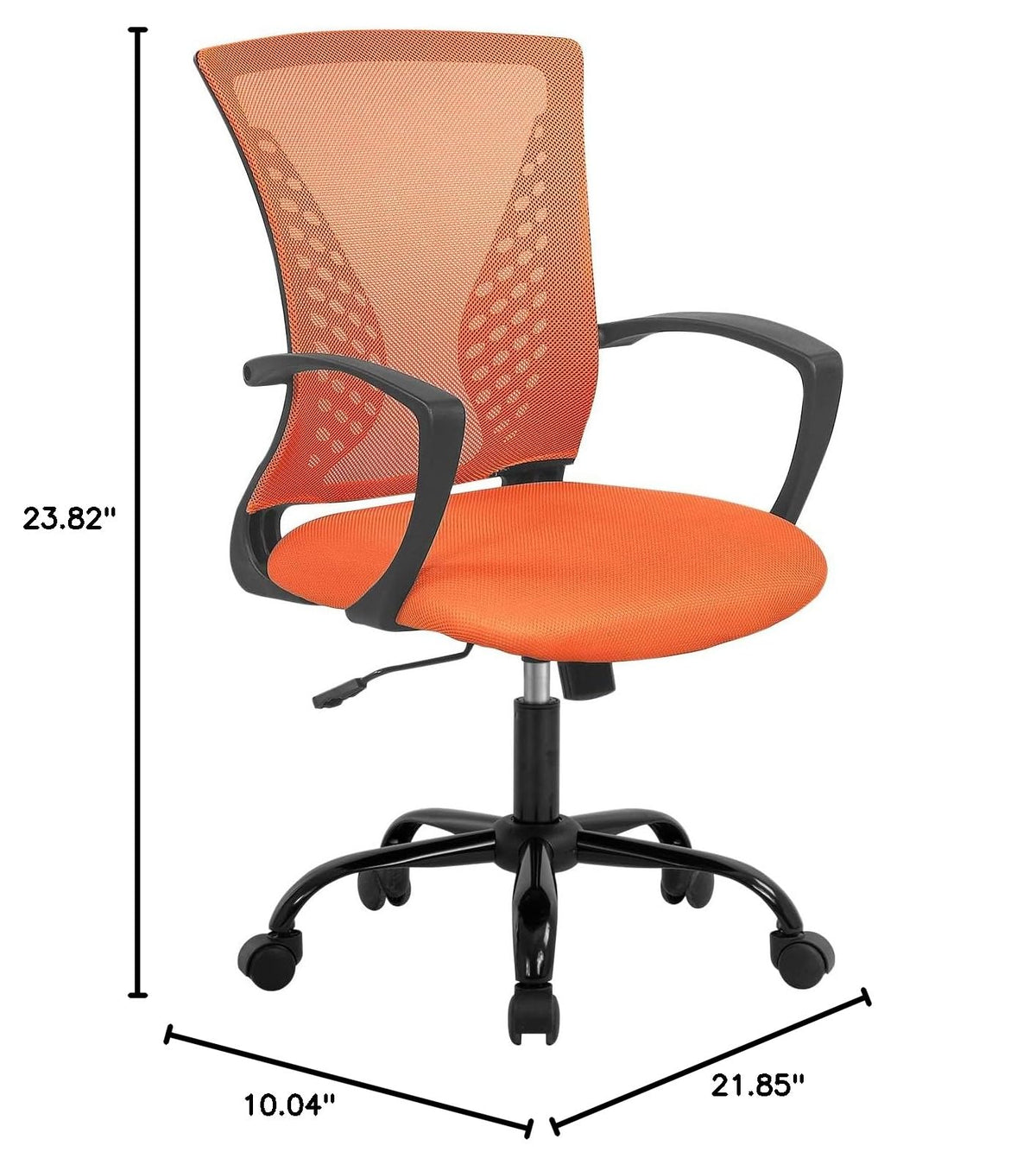 Orange Ergonomic Office Chair with Lumbar Support Armrest C6667