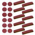 4 x 36 Aluminum Oxide Sanding Belts and 6 Inch Self Stick Sanding Discs 22 Pcs A102