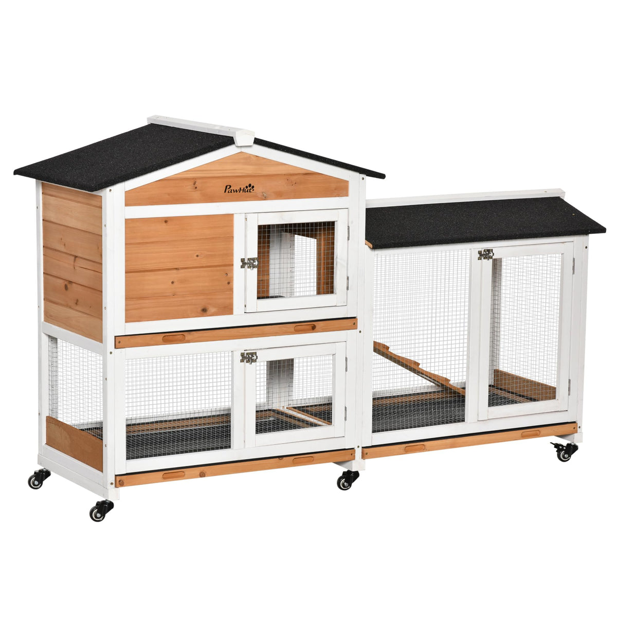 62" Rabbit Hutch with Wheels Q6588
