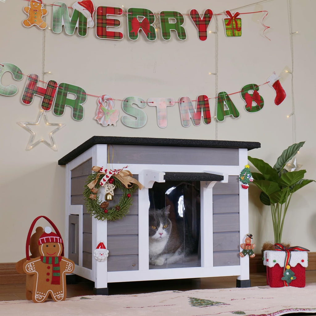 Insulated Weatherproof Outdoor Cat House V270