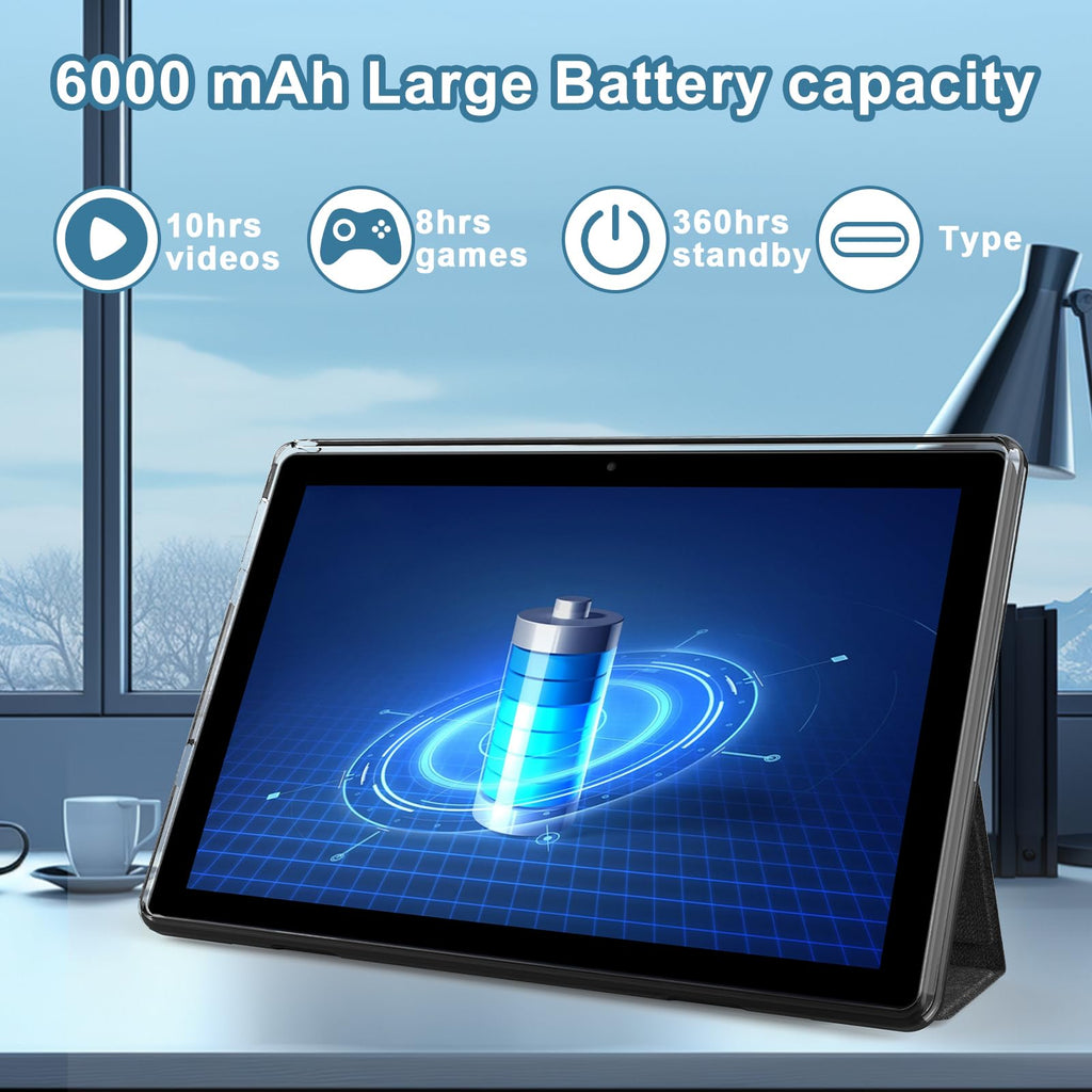 10 inch Tablet 12GB RAM 64GB ROM Black S639852