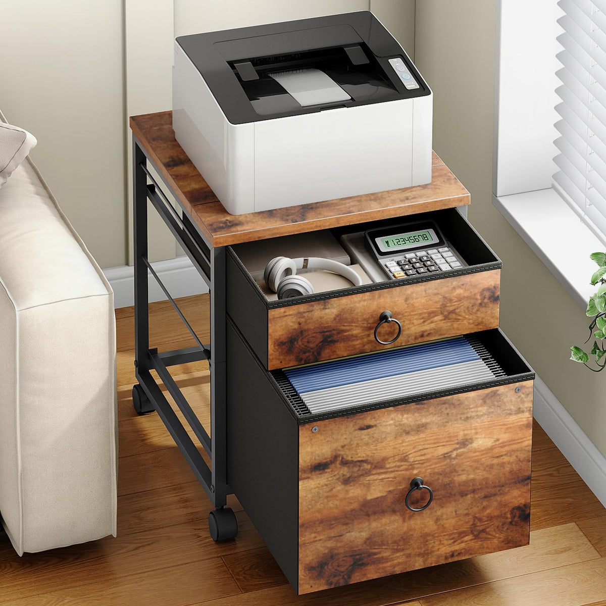 2 Drawer Mobile File Cabinet S998546