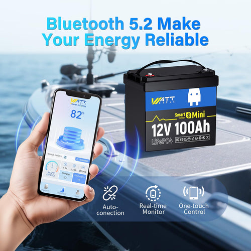 12V 100Ah Mini LiFePO4 Battery with Bluetooth L950