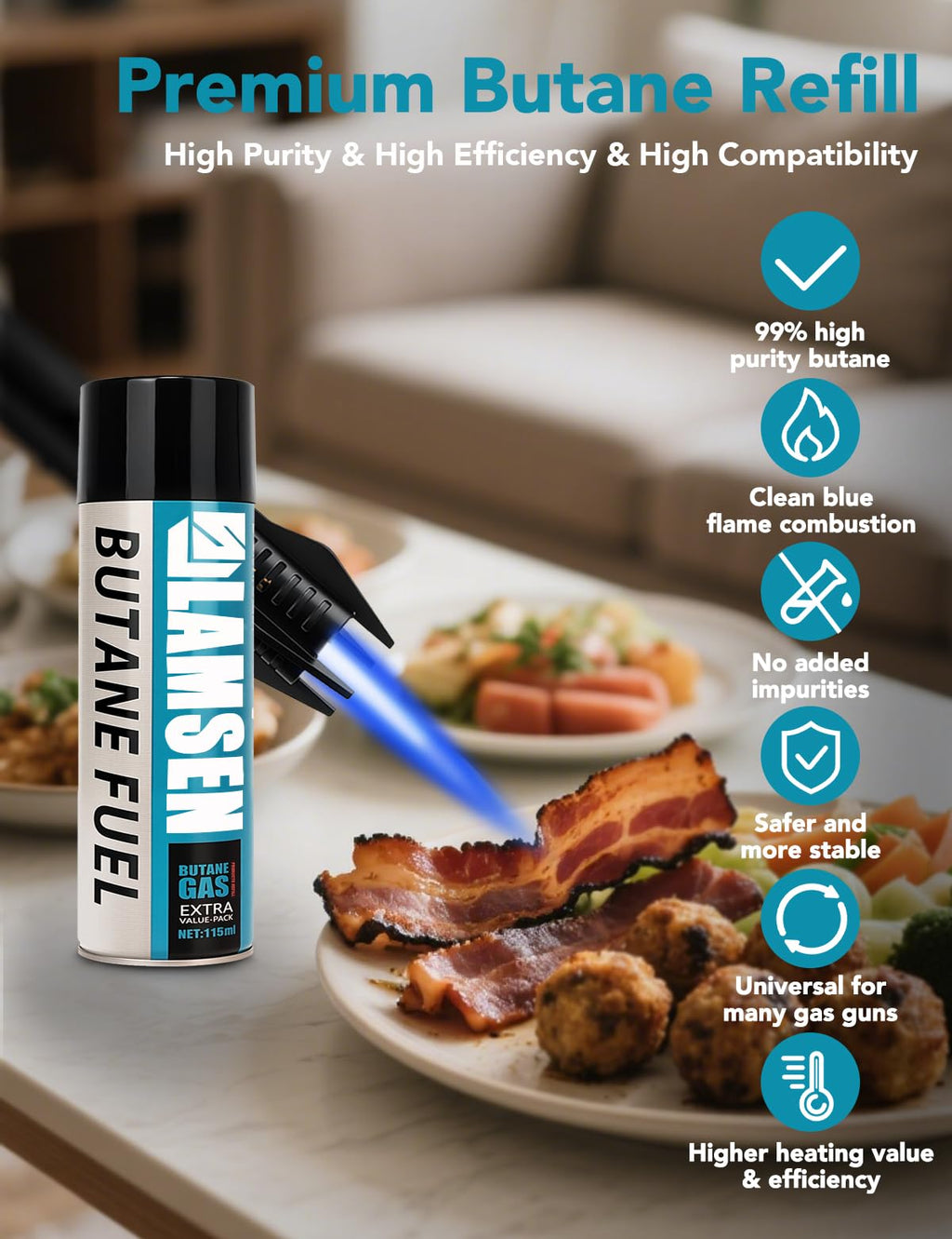 Butane Refill 115ml 3 Can X89080