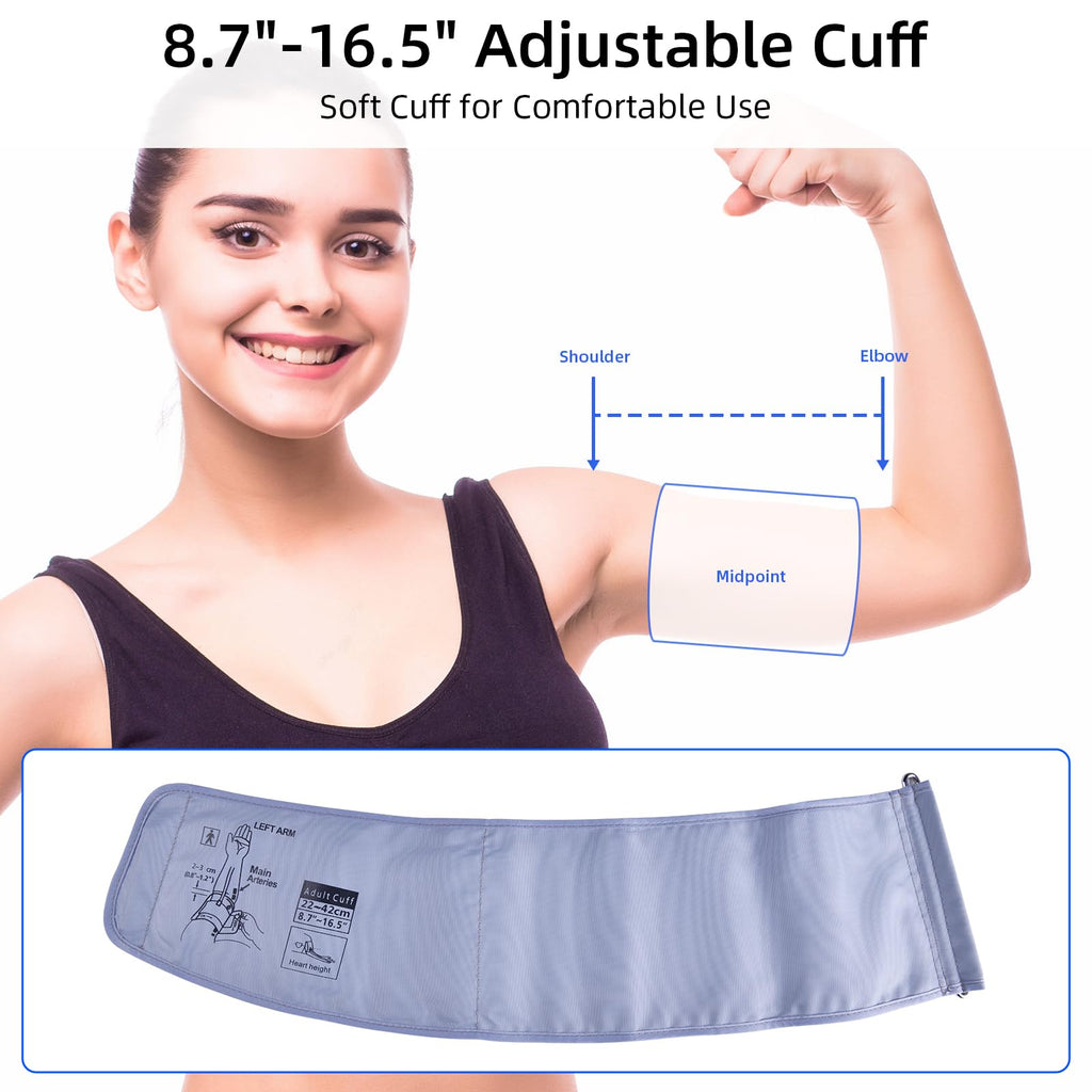 Automatic Upper Arm Blood Pressure Monitor with Adjustable Cuff G90764
