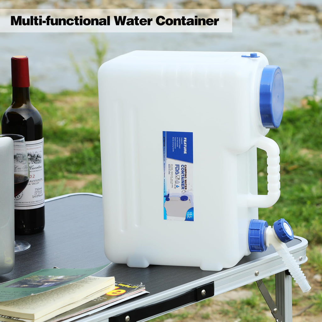4 Gallon Portable Water Container with Spigot H8371