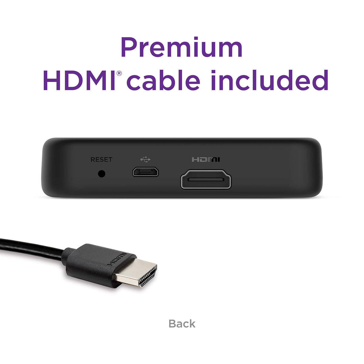 4K HDR Streaming Media Player with HDMI Cable E1231