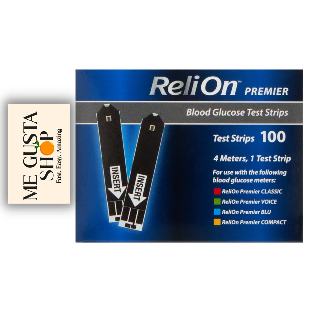 Blood Glucose Test Strips 100 Count with Lancets 100 Count A711
