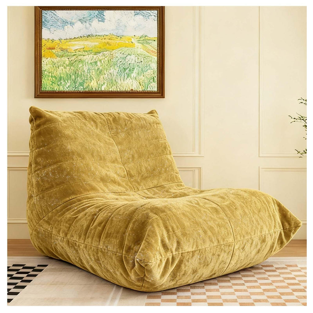 Yellow Memory Foam Bean Bag Chair J39074