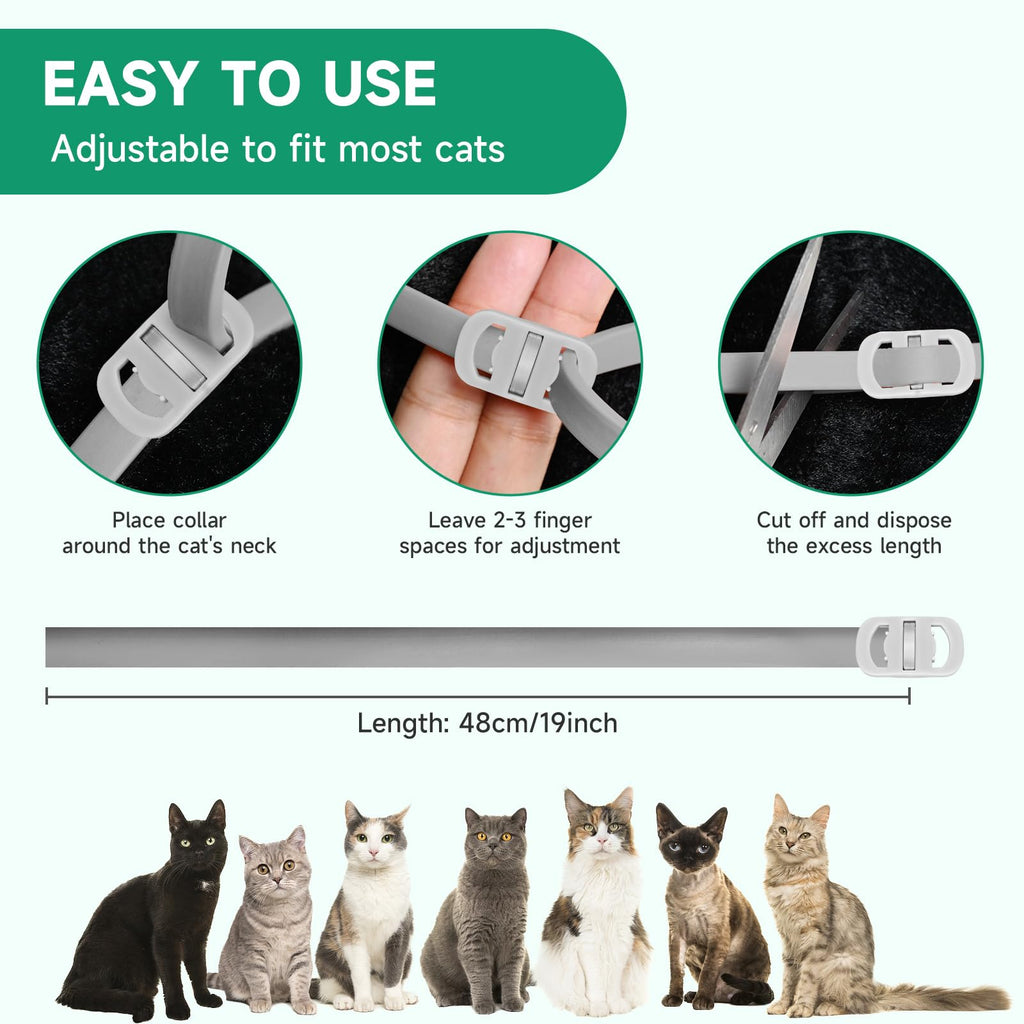 Grey 4-Pack Cat Flea and Tick Collar F707158