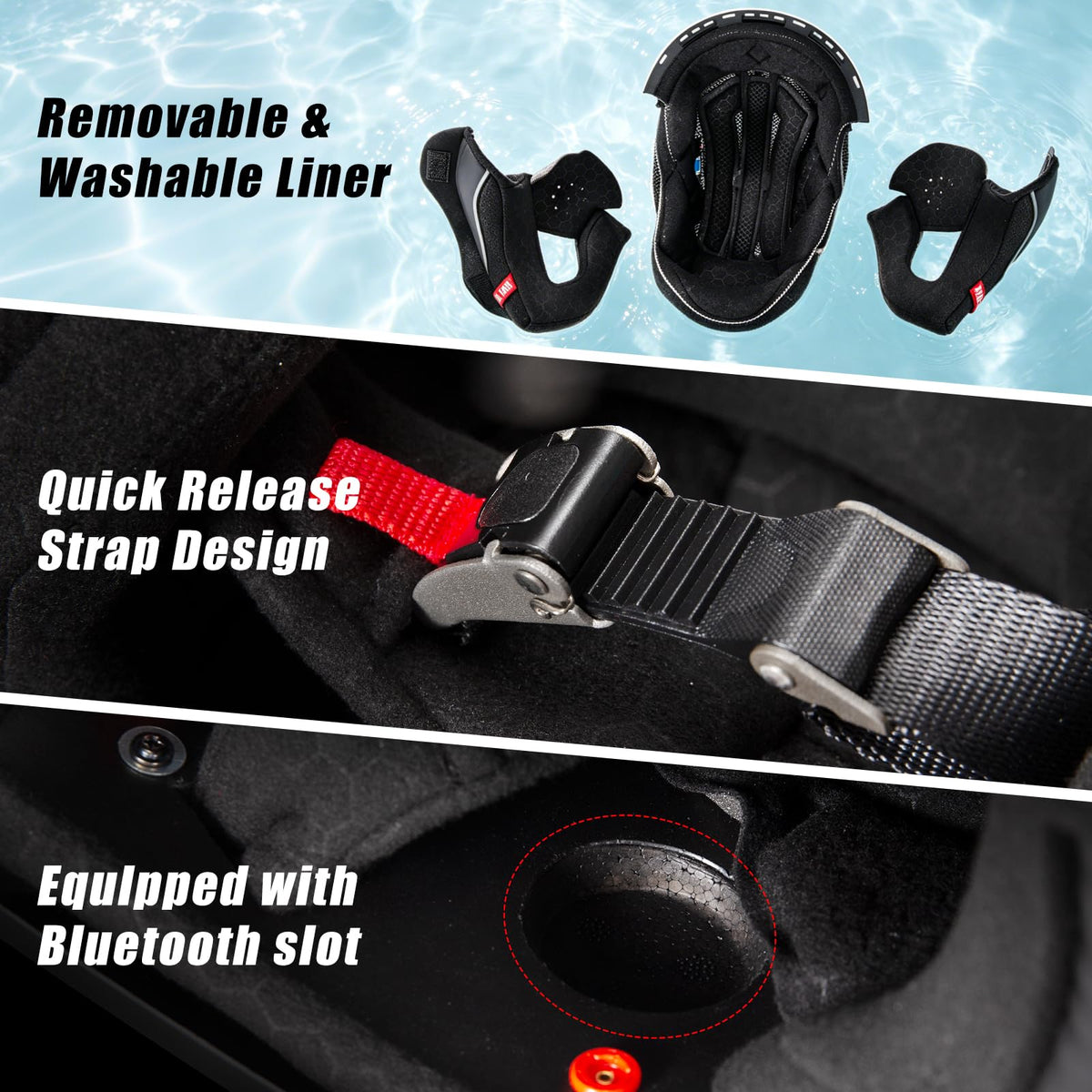 Modular Motorcycle Helmet Dual Visor Flip Up Full Face Matte Black XXL G89196