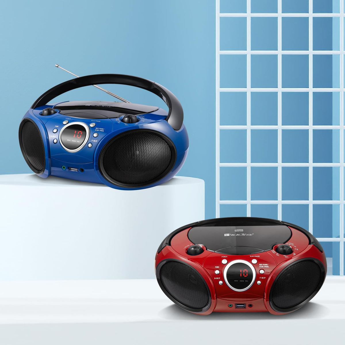 Portable CD Player Boombox B111396