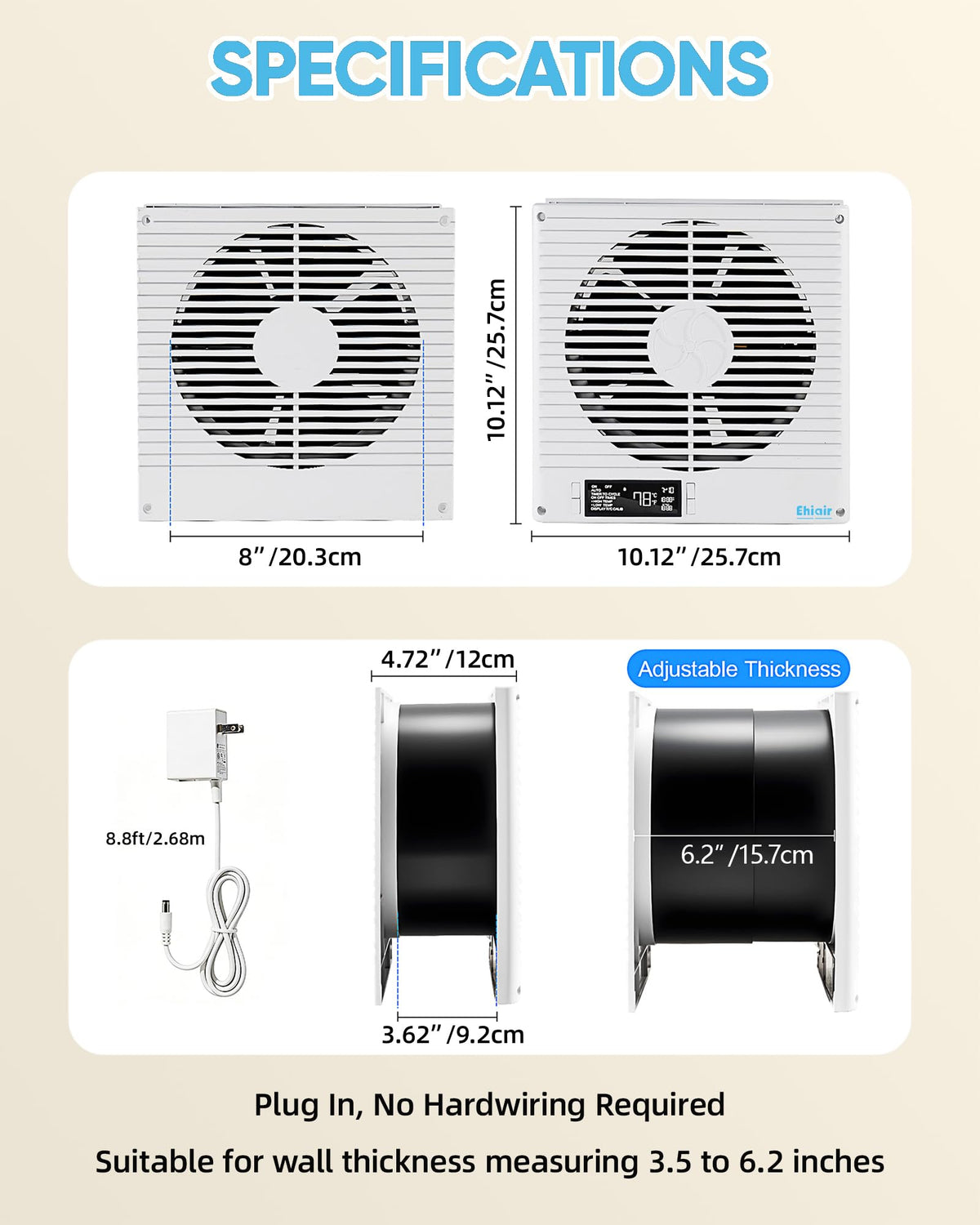 8" Room to Room Fan with Remote L89091