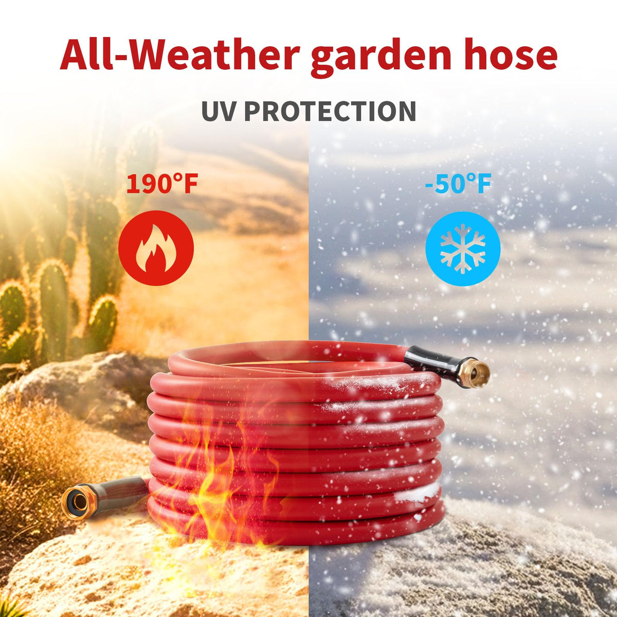 100ft x 3/4” Hot/Cold Water Garden Hose M97261