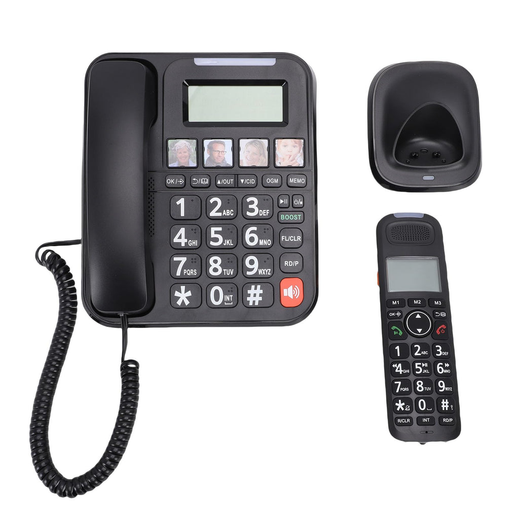 Expandable Corded/Cordless Phone System with Big Buttons T82904