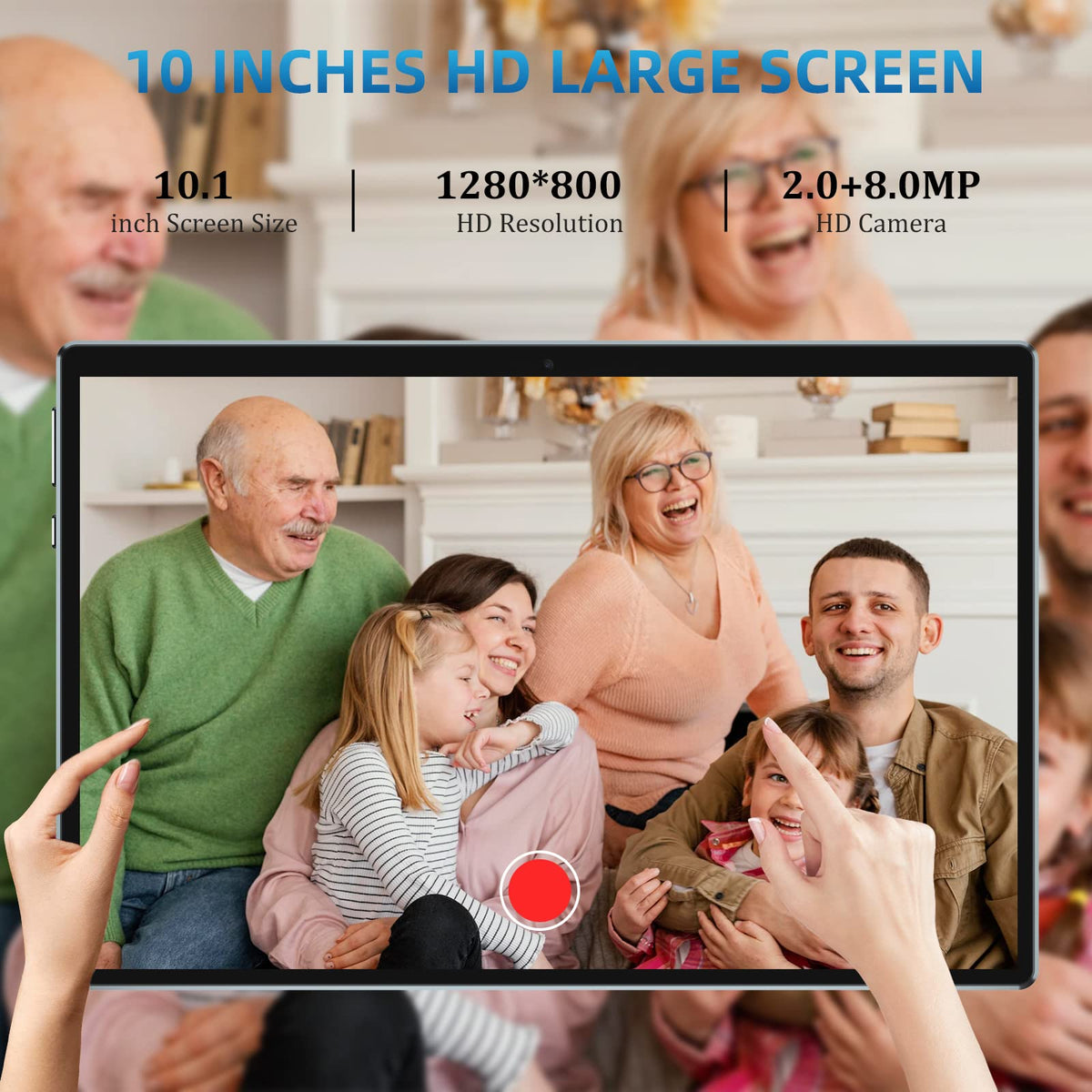 10 inch Tablet 12GB RAM 64GB ROM Black S639852