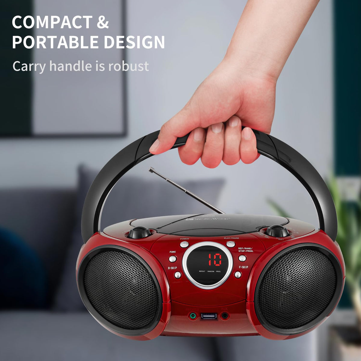 Portable CD Player Boombox B111396