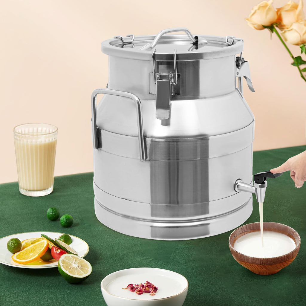 20L Stainless Steel Milk Bucket with Spigot D150207