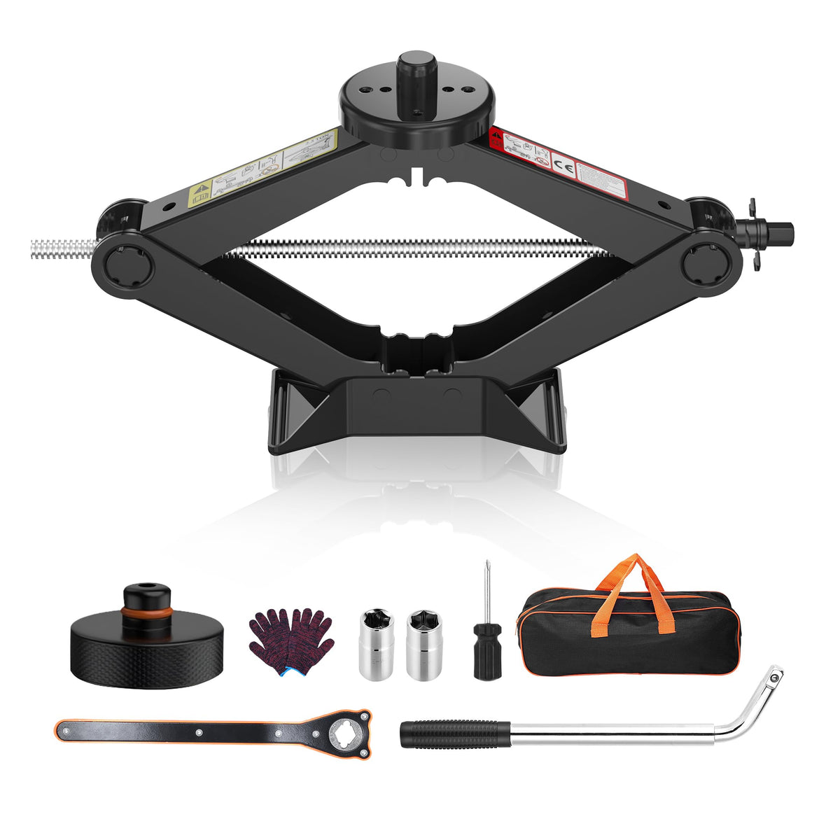 Scissor Jack Kit with Lug Wrench and Jack Pad W656