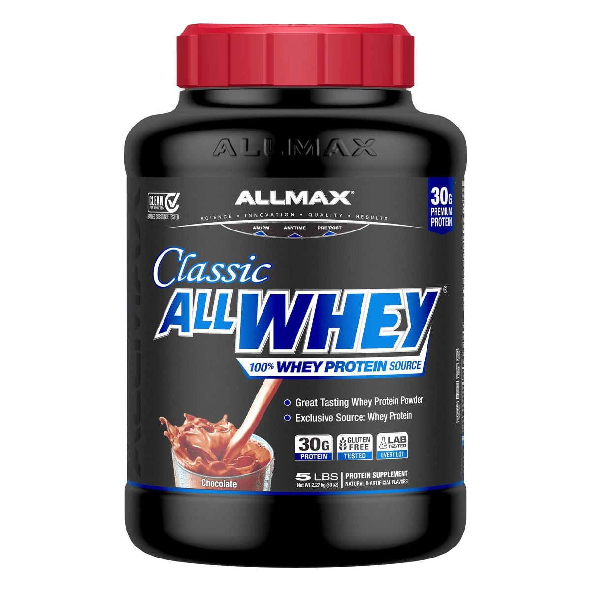 Chocolate Whey Protein Powder 5 lb V5525