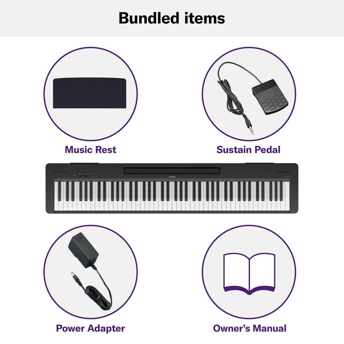 88-Key Weighted Action Digital Piano E13115
