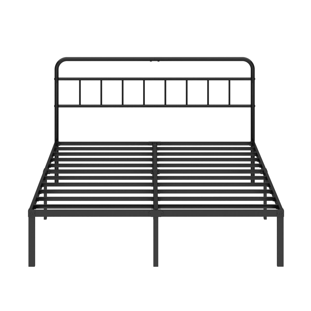 Black Queen Bed Frame with Headboard G5927