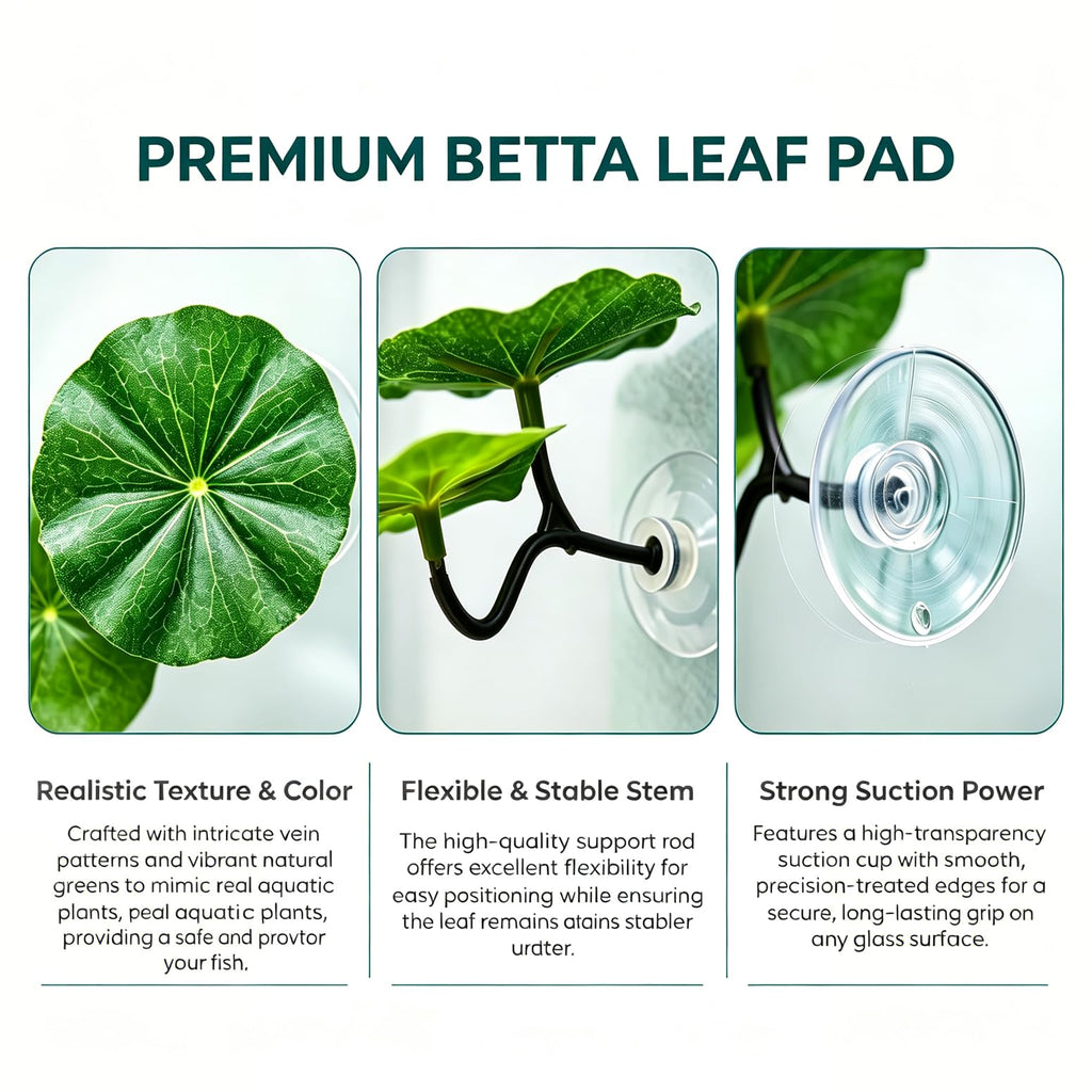 Betta Fish Hammock Tunnel Leaf Pad Resting Bed U820930
