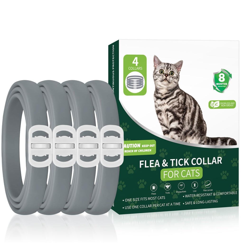 Grey 4-Pack Cat Flea and Tick Collar F707158