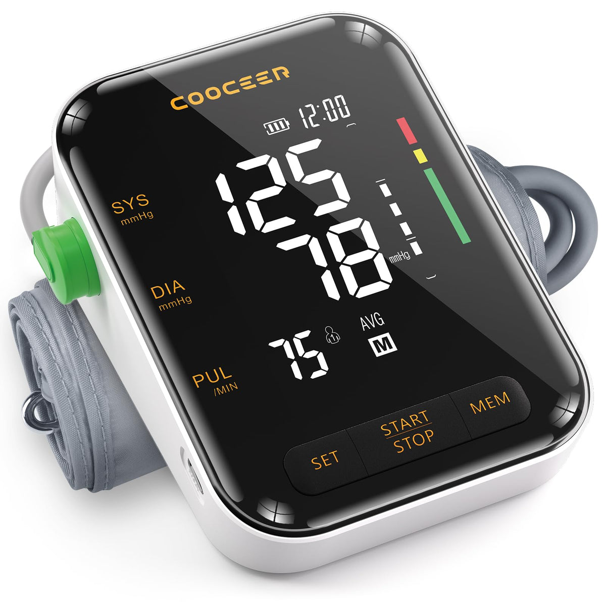 Automatic Upper Arm Blood Pressure Monitor with Adjustable Cuff G90764