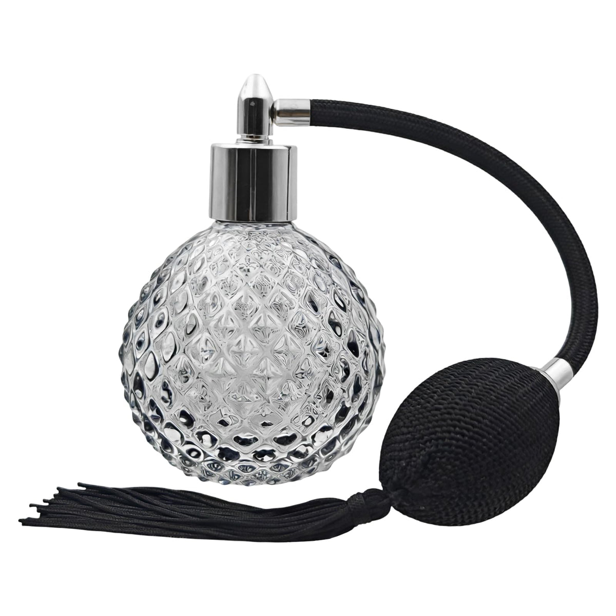 80ml Refillable Black Glass Perfume Atomizer Bottle X21878