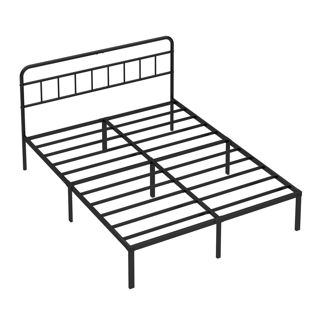 Black Queen Bed Frame with Headboard G5927