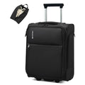17 Inch Black Underseat Carry On Luggage with Wheels P842607
