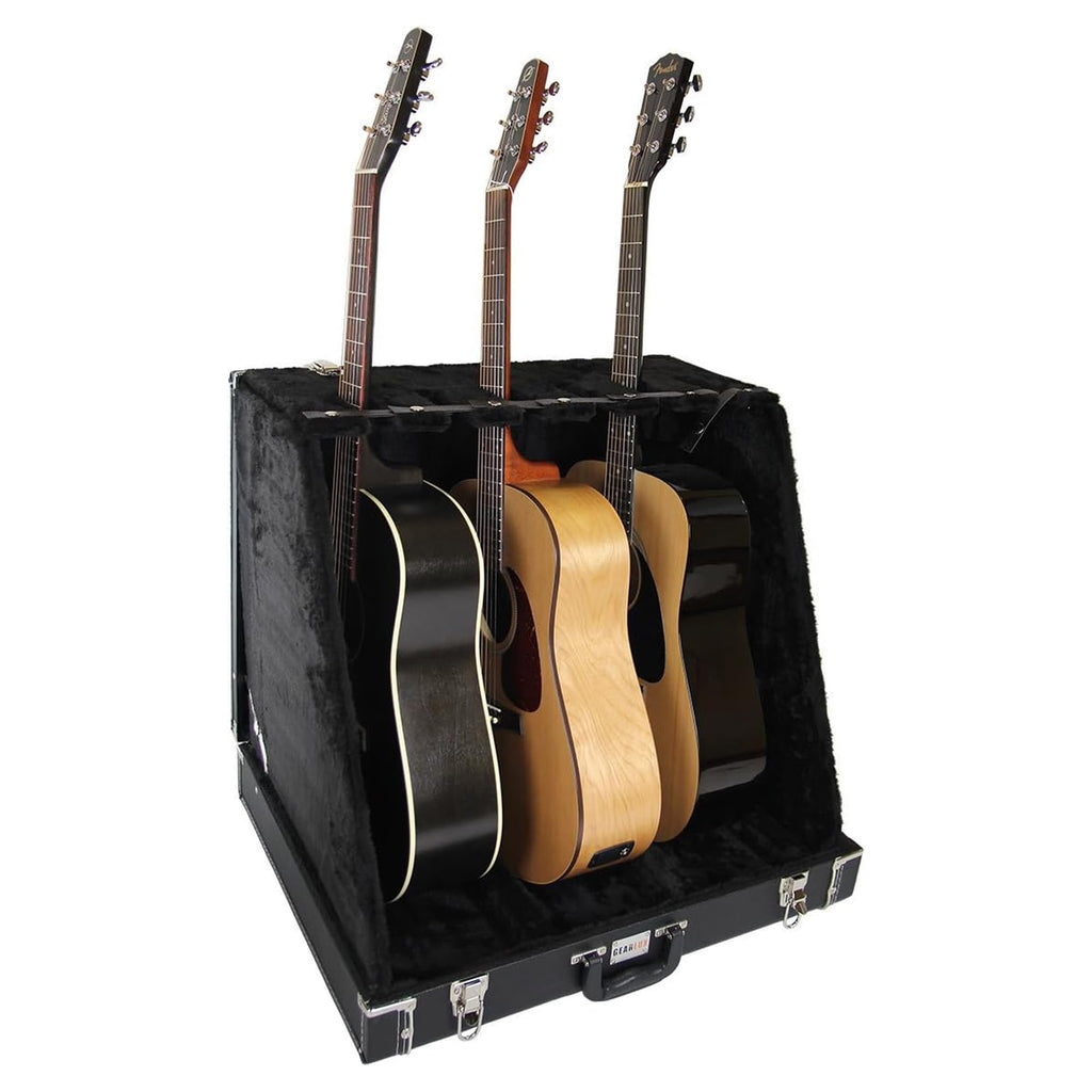 6 Guitar Stand Case Hardwood Plush L172721