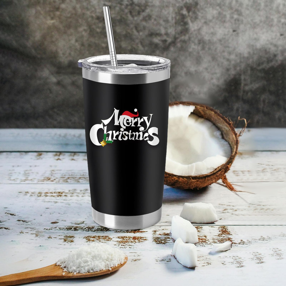 12 Pieces Insulated Stainless Steel Tumbler with Lid and Straw A636