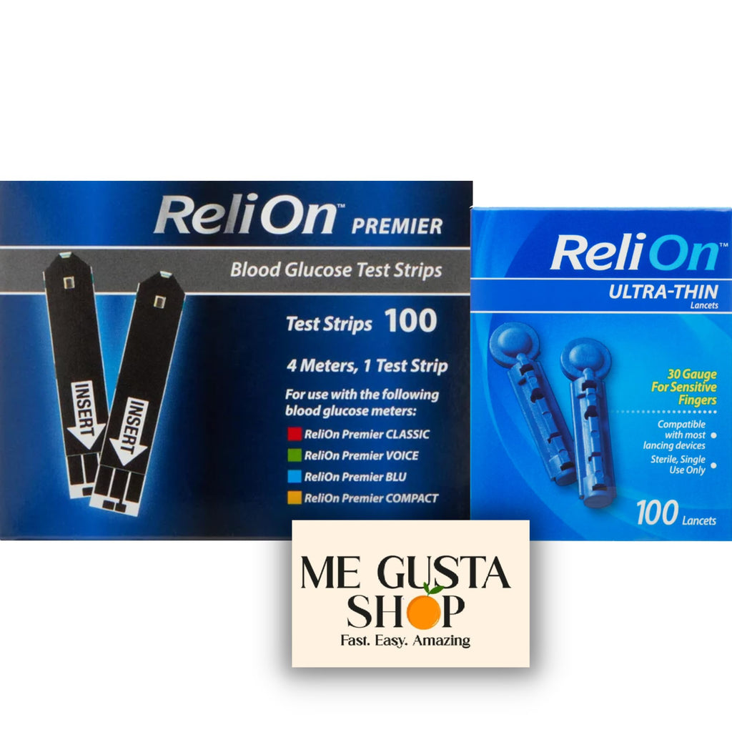 Blood Glucose Test Strips 100 Count with Lancets 100 Count A711