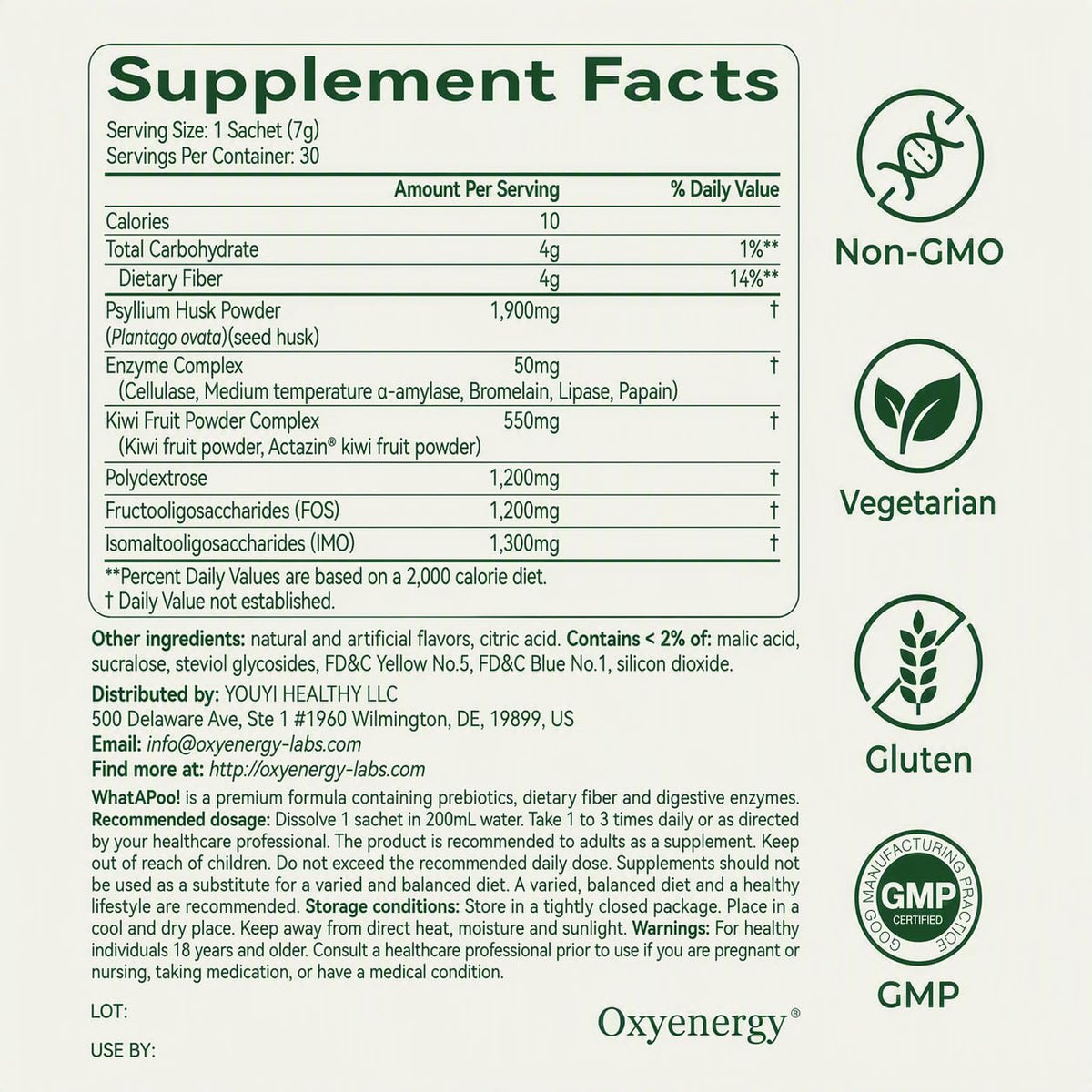Organic Psyllium Husk Powder 30 Packets Q769370