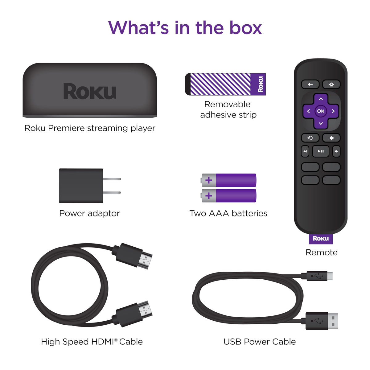 4K HDR Streaming Media Player with HDMI Cable E1231