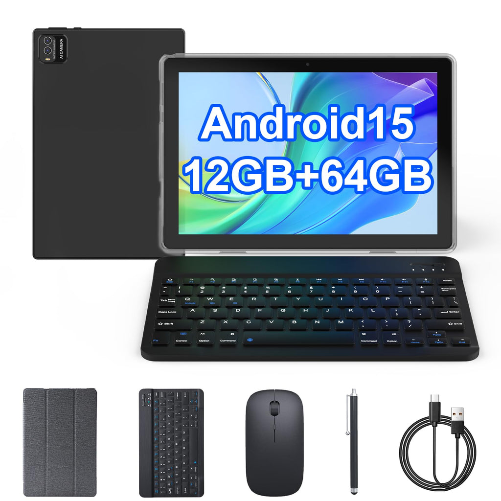 10 inch Tablet 12GB RAM 64GB ROM Black S639852