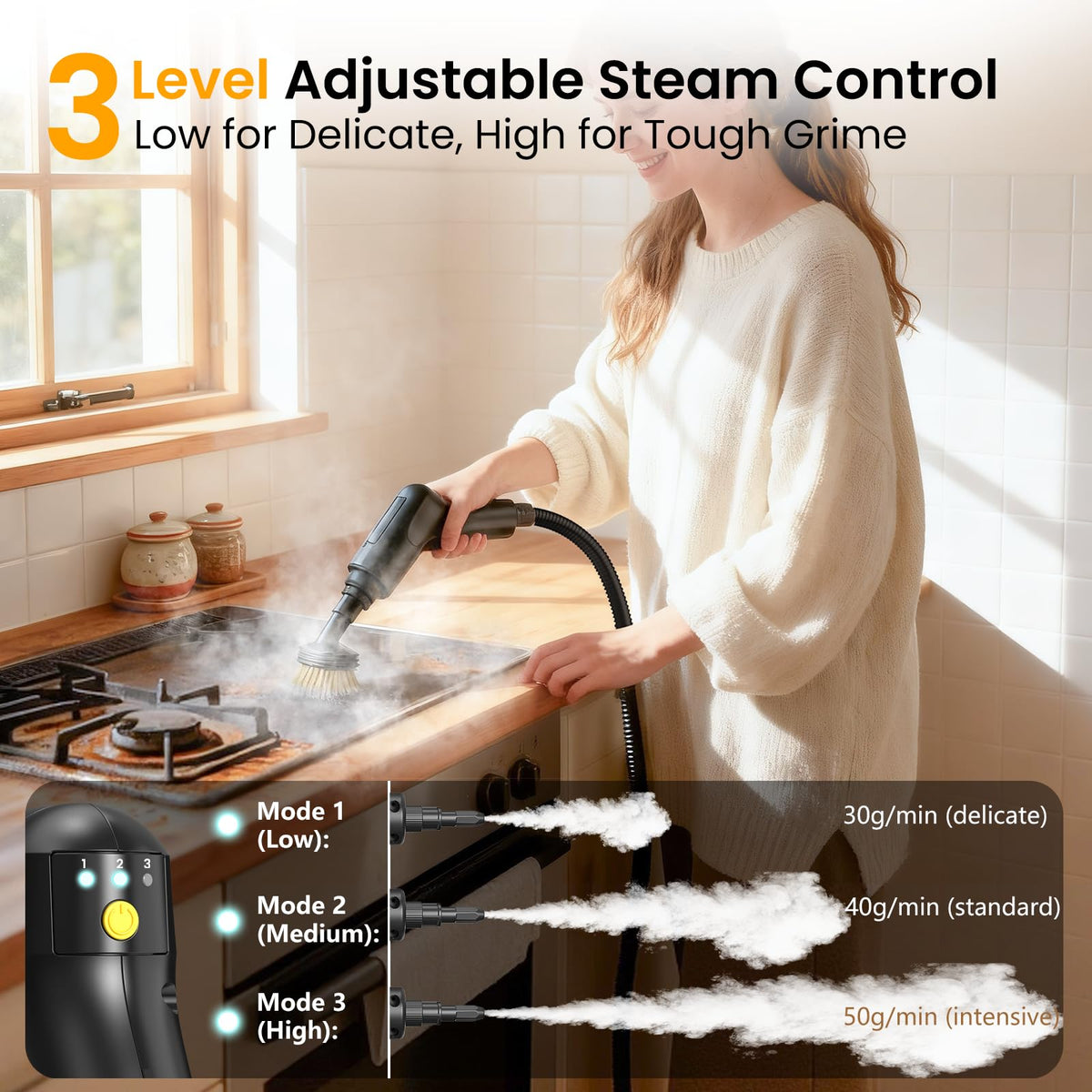 1600ML Handheld Steam Cleaner V39483