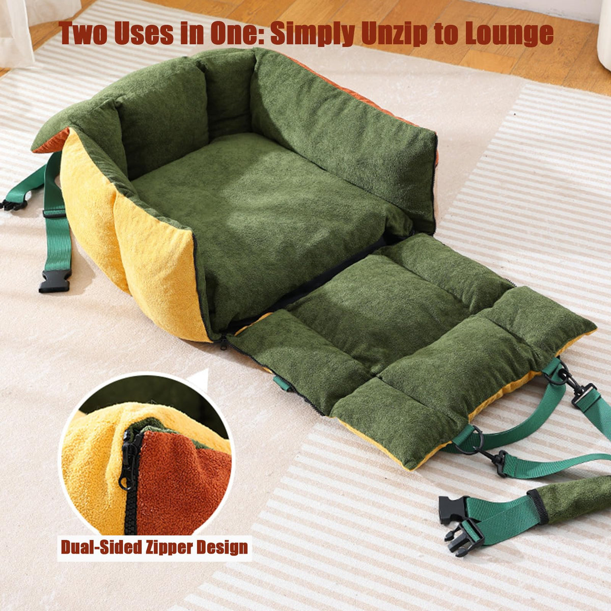 2-in-1 Dog Car Seat for Small Dogs P961